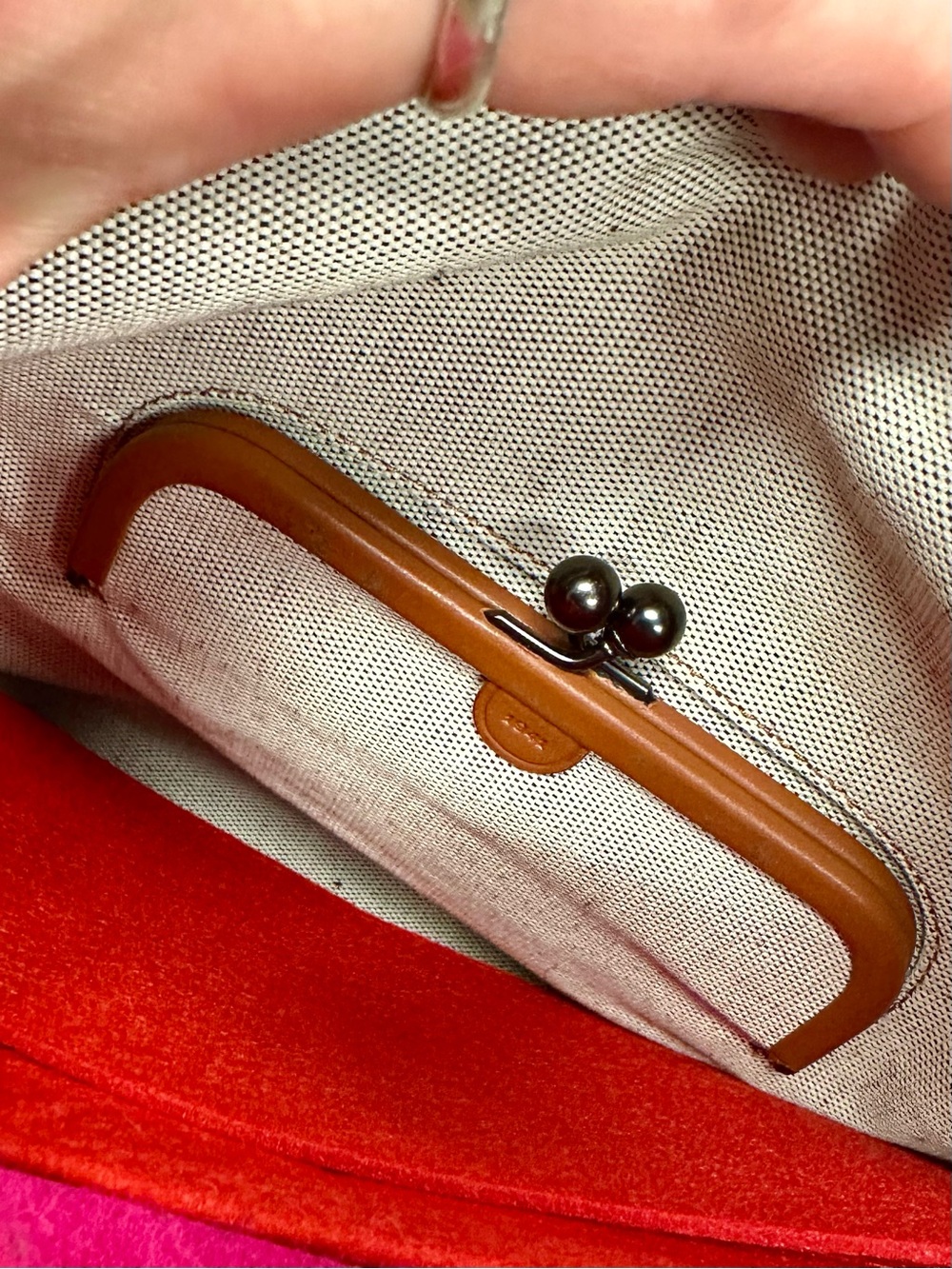 COACH Rogue 30/31 1941 Light Saddle Tan PebbledLeather Satchel Oxblood 3Way bag - Picture 14 of 16